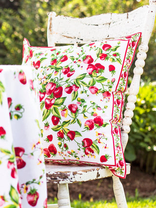 Strawberry Cushion Cover April Cornell cotton farmhouse pillowcase home decor