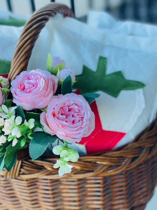 Handcrafted Mini Upcycle Pillow Vintage Quilted Strawberry