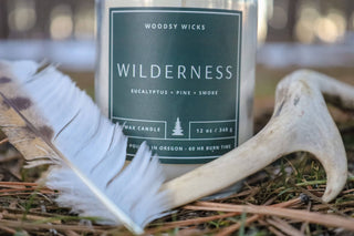 Wilderness Oregon Candle Woodsy Wicks 4oz jar