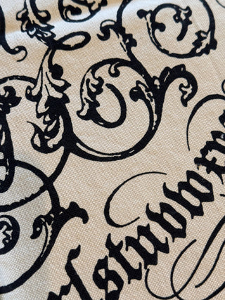 Gothique Canvas custom made buttermilk floor cloth wall art USA made