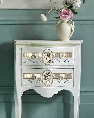 Paint Inlay Classical Cameo IOD and Annie Sloan