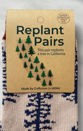 Tree Replant Pairs CA/OR/WA/US Forest  Donation Socks: Mustard / Oregon
