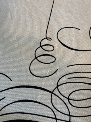 Gothique Canvas custom made buttermilk floor cloth wall art USA made