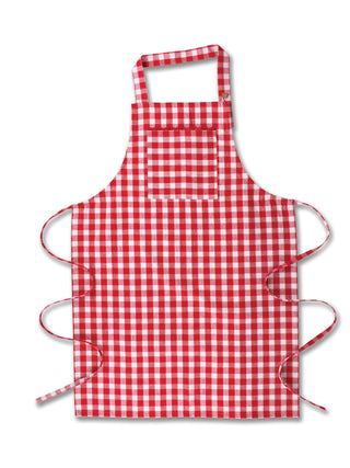 Apron Picnic Check April Cornell Cotton Apron farmhouse cottage gift for Mom Gardening crafting cooking