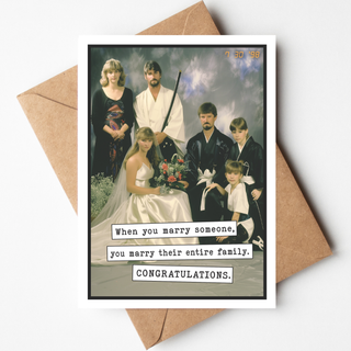 Funny Wedding, Engagement Card made in the USA