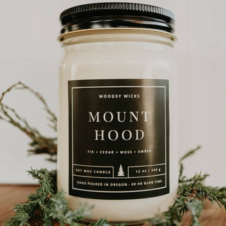 Mount Hood Oregon - National Park - PNW - Wood Wick Candle 12oz