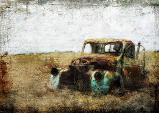 Decoupage Paper Abandoned Truck A4 Rice paper Crafting Decoupage Queen Washi Rice Printed Napkin