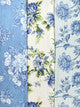 Tea Towel April Cornell Washed Blue Floral Patchwork Tea Towel Bundle of 3
