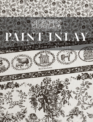 IOD Paint Inlay Noir Delft Traditions