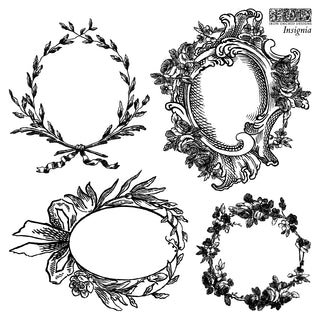 IOD 2025 Insignia Rubber & Silicone Stamp Home Decor DIY Furniture Craft Stamps Reusable Stamping Tool Walls, Custom Decor, and Crafting Project