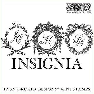 IOD 2025 Insignia Rubber & Silicone Stamp Home Decor DIY Furniture Craft Stamps Reusable Stamping Tool Walls, Custom Decor, and Crafting Project