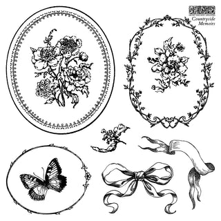 IOD 2025 Countryside Memoirs Rubber Silicone Stamp Home Decor DIY Furniture Craft Stamps Reusable Stamping Tool Walls, Custom Decor, and Crafting Project