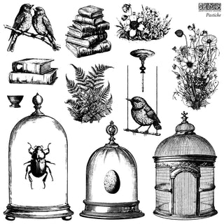 IOD PASTICHE Large Rubber & Silicone Stamp Home Decor DIY Furniture Craft Stamps Reusable Stamping Tool Walls, Custom Decor, and Crafting Project