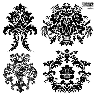 IOD 2025 Velveteen Rubber & Silicone Stamp Home Decor DIY Furniture Craft Stamps Reusable Stamping Tool Walls, Custom Decor, and Crafting Project
