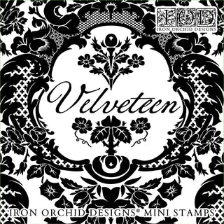 IOD 2025 Velveteen Rubber & Silicone Stamp Home Decor DIY Furniture Craft Stamps Reusable Stamping Tool Walls, Custom Decor, and Crafting Project