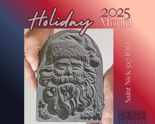 IOD New Holiday SAINT NICK mould Iron Orchid Designs