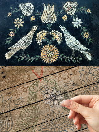 Stamp Pennsylvania Folk IOD Iron Orchid Designs