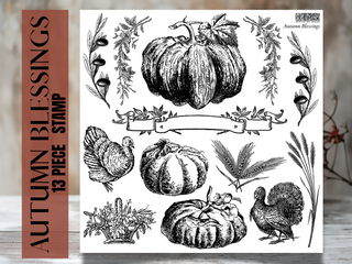 IOD AUTUMN BLESSINGS Clear Stamp Holiday Release