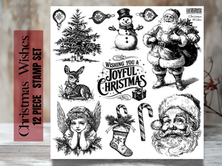 IOD CHRISTMAS WISHES large Stamp Holiday Release