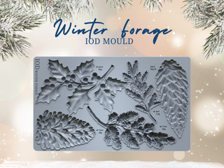 IOD NEW Winter Forage mould Iron Orchid Designs silicone mould