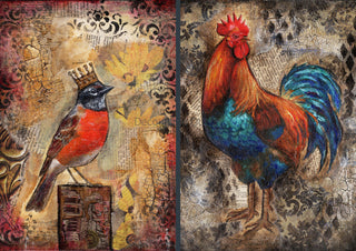 Autumn Mixed Media 2 designs Vellum Paper Decoupage Queen