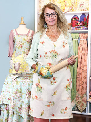 Tulips Watercolor Chef Apron