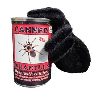 Canned Tarantula - Bug Insect Plush Gift in Can w/Jokes: Pop Top Lid