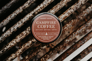 Campfire Coffee Candle - 100% Soy Wax - Nontoxic : 4oz / Wood Wick