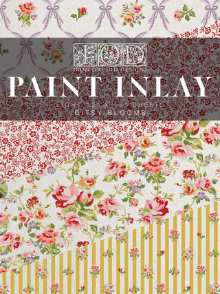 BUNDLE Paint Inlay IOD Summer Floriography set 2 Paint Inlays Transfer embellish furniture Craft DIY Furniture Home Decor Mixed Media