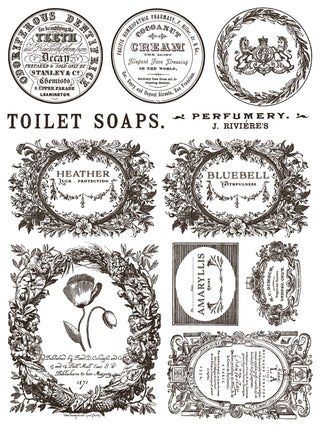 Floriography Paint Inlay IOD Summer Paint Inlay Transfer embellish furniture mixed media Journal Craft DIY Furniture Home Decor Mixed Media