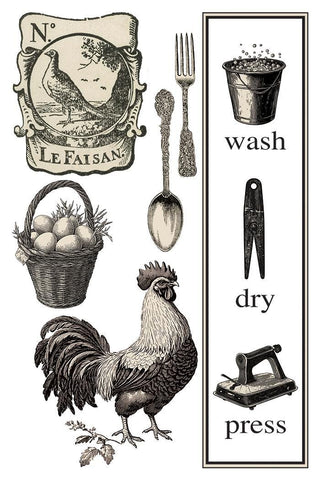 IOD Home Sweet Home Rub-On Decal Transfer