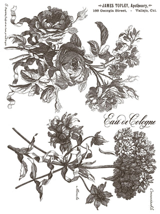 Floriography Paint Inlay IOD Summer Paint Inlay Transfer embellish furniture mixed media Journal Craft DIY Furniture Home Decor Mixed Media