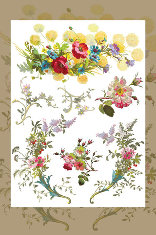 IOD Saint Germain Rub-On Decal Transfer