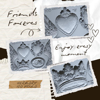 Heraldry IOD Mould Iron Orchid Designs silicone mould