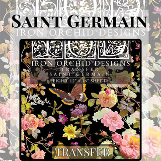 IOD Saint Germain Rub-On Decal Transfer