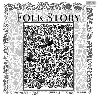 BUNDLE set of 4 Stamps IOD The Waltz - Flora & Vine - Folk Story - Mercy House Chitenge Stamps 4 Large 12x12 Rubber Silicone Decor Stamps