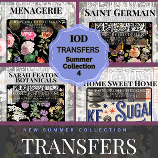 BUNDLE set of 4 Transfer IOD  Rub-On Decal Transfer