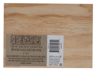 IOD Wood Gallery Blank IOD Wood Art Panel 5x7 Gallery Blank