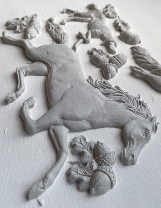 Horse & Hound 6X10 Iron Orchid Designs Moulds™