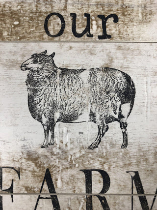 IOD Home Decor Stamps Farm Animals close up image on DIY project