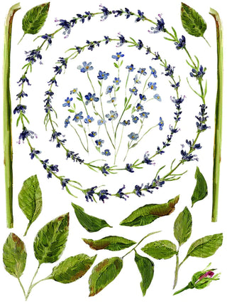 Transfer Painterly Florals