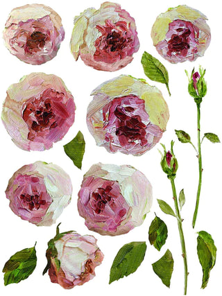 Transfer Painterly Florals