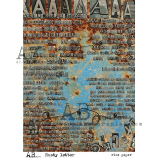 AB Studios Rusty Letter AB Studios