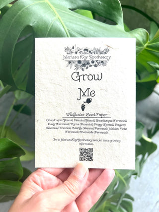 Seed Paper Cards || Blank Or Personalized Insert || Hand Drawn || Eco-Friendly