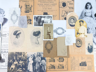 Portrait Ephemera Kit for Junk Journaling