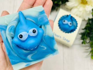 Shark Handmade Soap Bar for Kids VEGAN COLD PROCESS