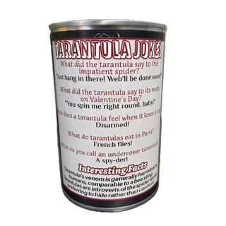 Canned Tarantula - Bug Insect Plush Gift in Can w/Jokes: Pop Top Lid