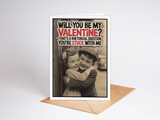 Funny Vintage Handmade Cute Valentine Cards for Her, Him