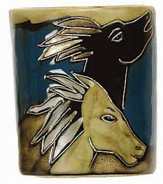 Mara Stoneware 9oz Dinner Mug - Horses