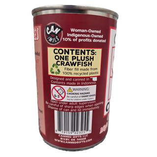 Clawdia the Canned Crawfish - Eco-Friendly Plush w/Jokes: Pop Top Lid